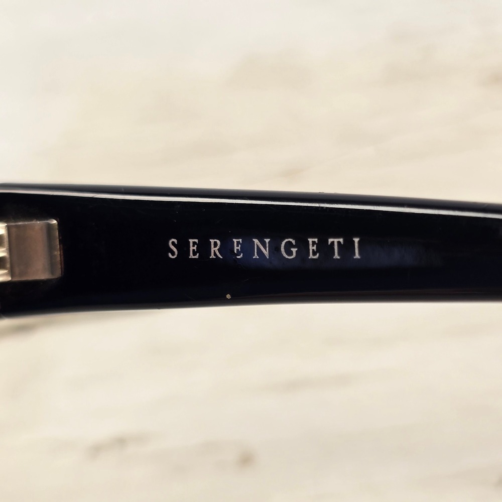 Serengeti Cascade 5752 PAA Sunglasses Black Wrap Frame Rose Lens Made in Italy - Picture 3 of 7